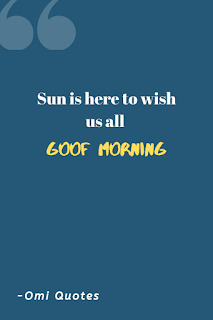Sun is here to wish us all a Good Morning
