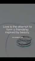 Love is the attempt to form a friendship inspired by beauty.